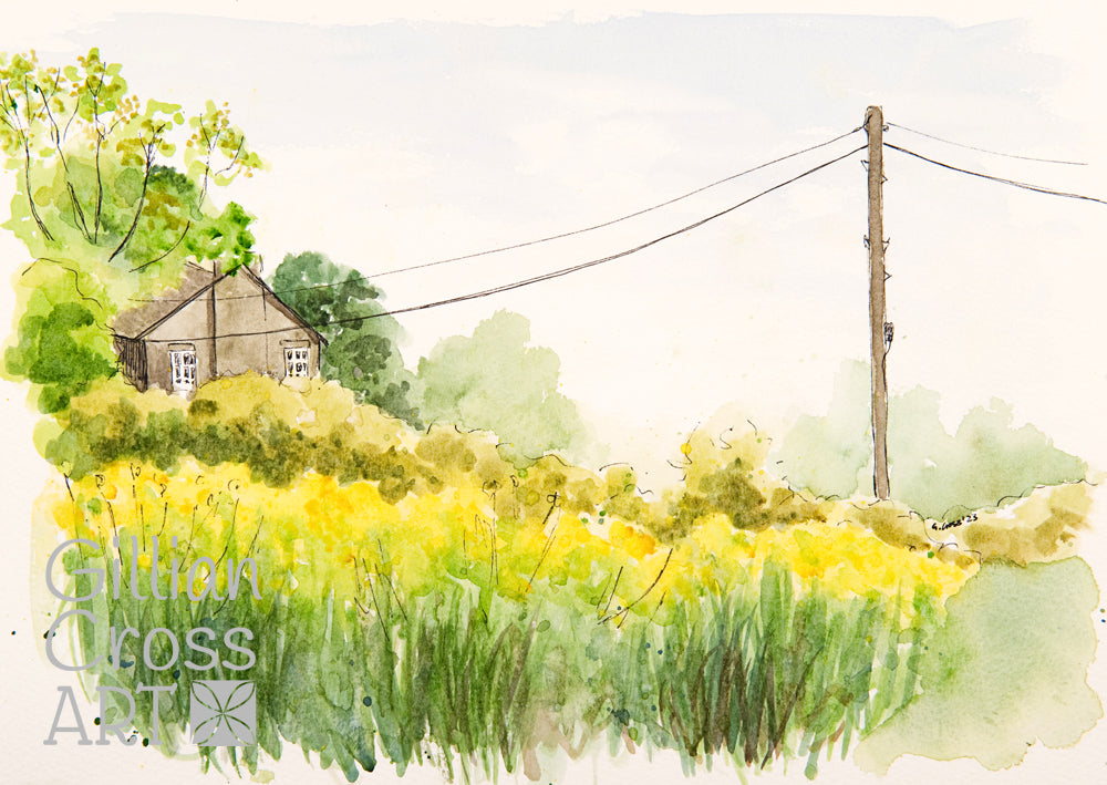 Heathery Lane ~ From Sketches to Finished Painting