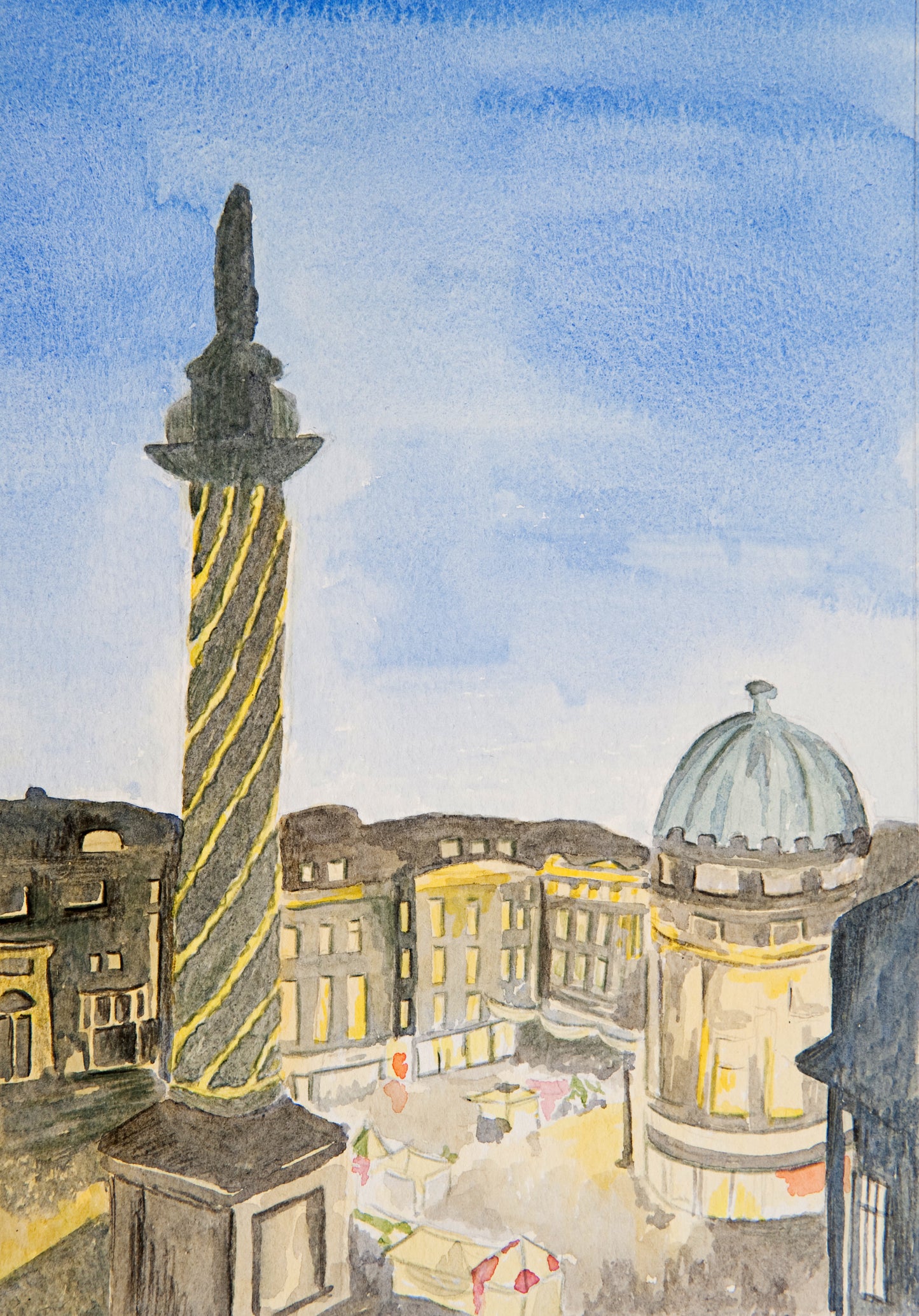 Grey's Monument, Newcastle at Christmas ~ Christmas Card