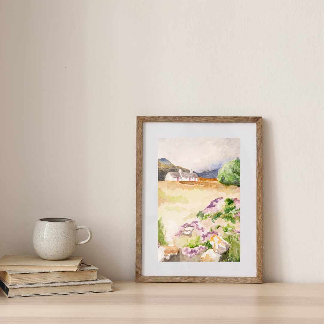 Croft and Heather ~ Original Watercolour Painting