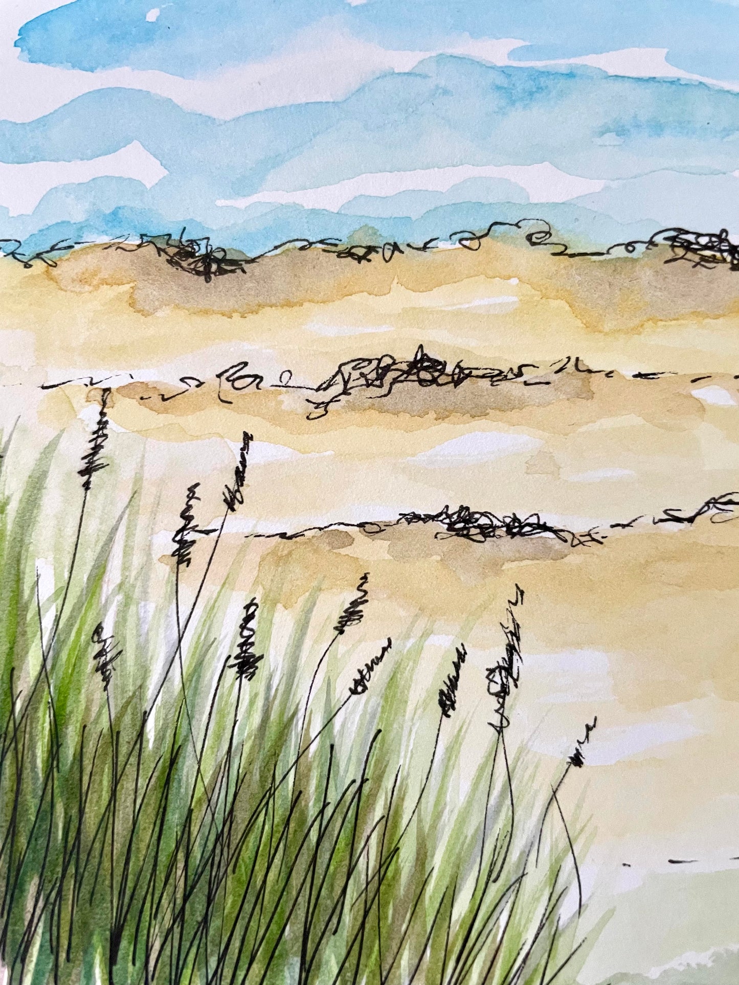 Alnmouth Beach ~ Purple