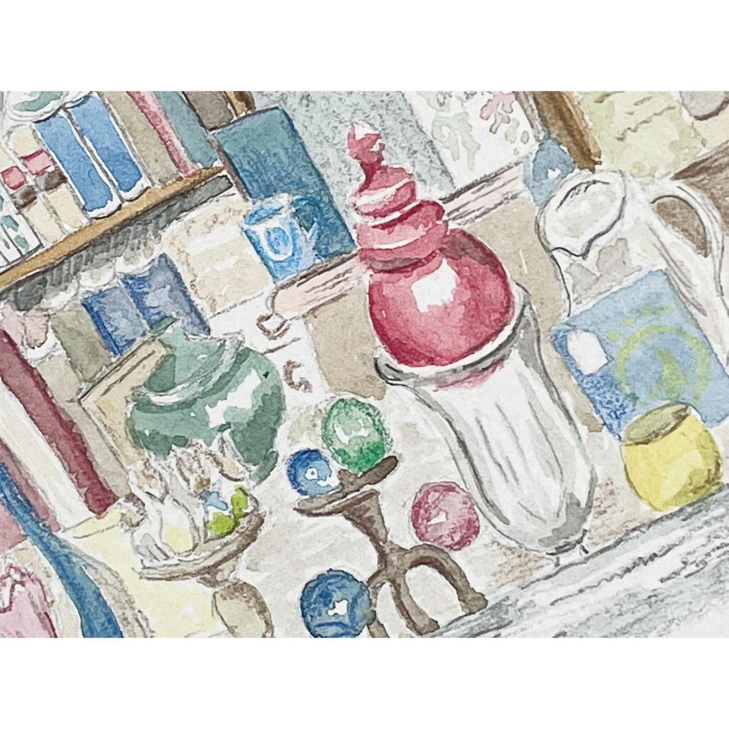 Bookshop Window, Edinburgh ~ Original Painting