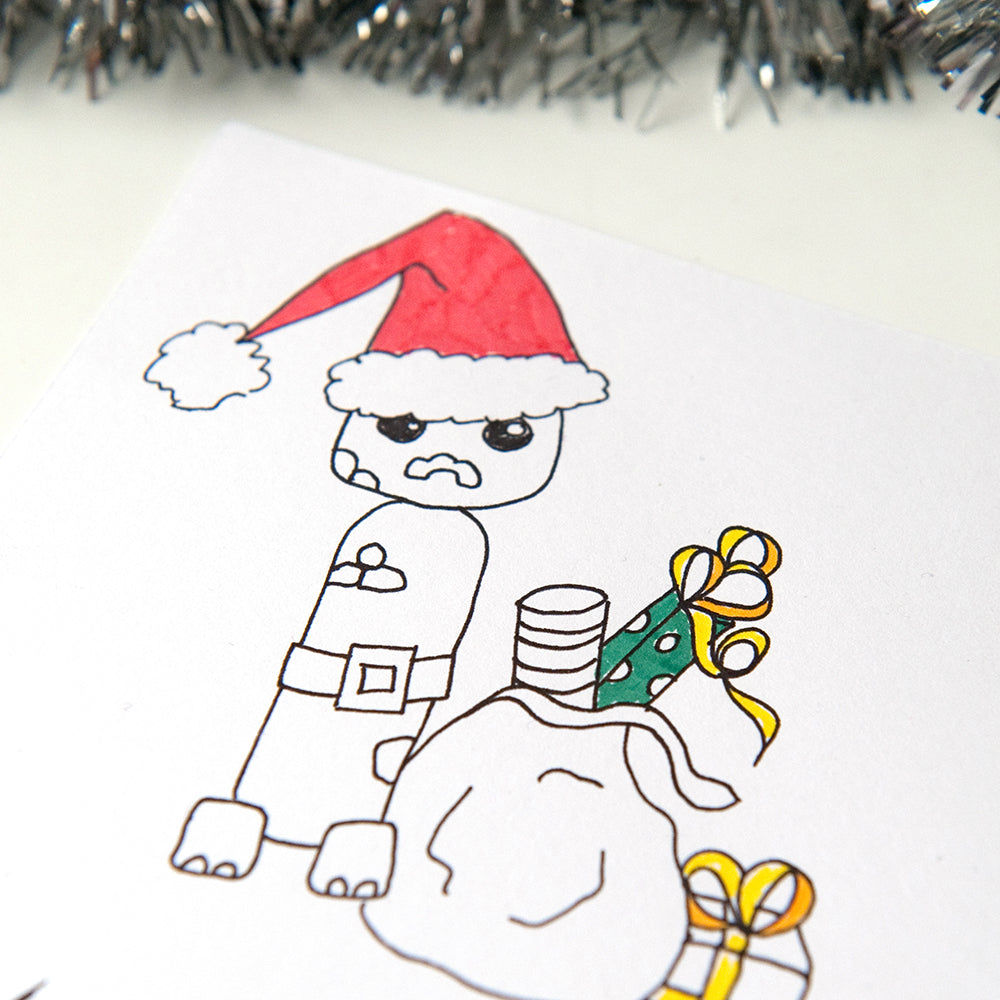 Christmas Minecraft Creepers Colouring Page Instant Download