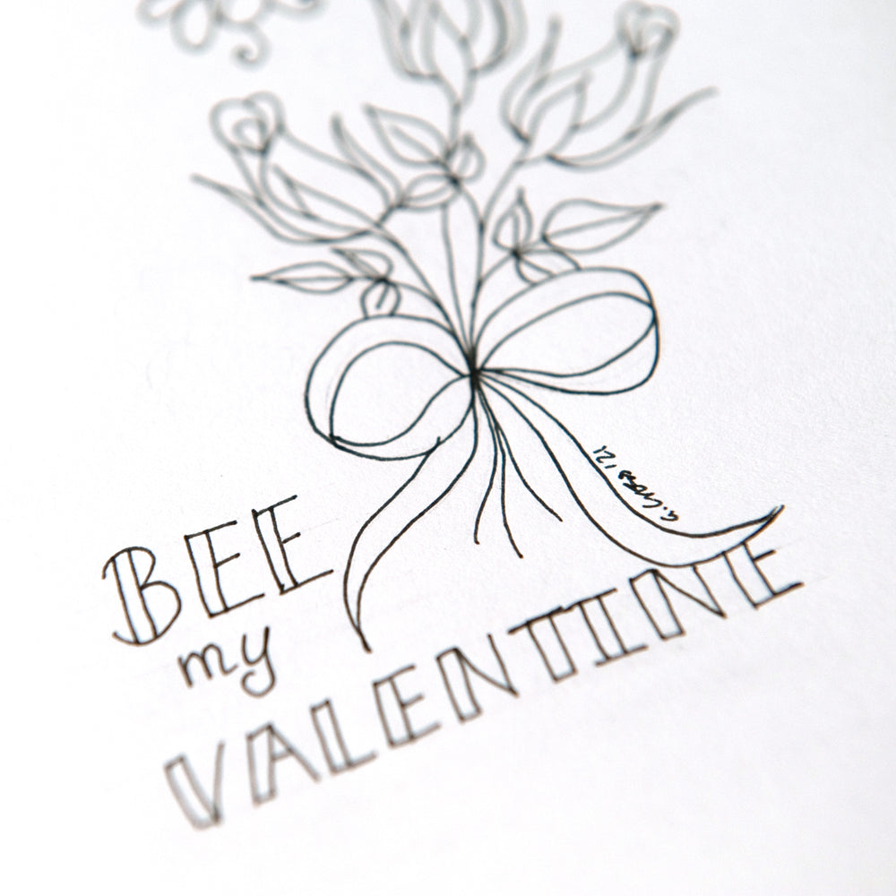 Valentine, Wedding or Engagement Colouring Pages Instant Download