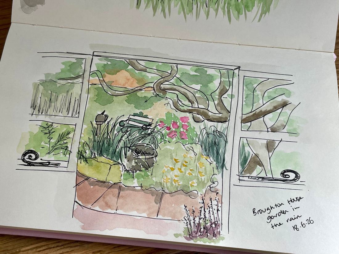 Travel Sketching in Scotland ~ Broughton House, Stranraer & Kelburn Estate