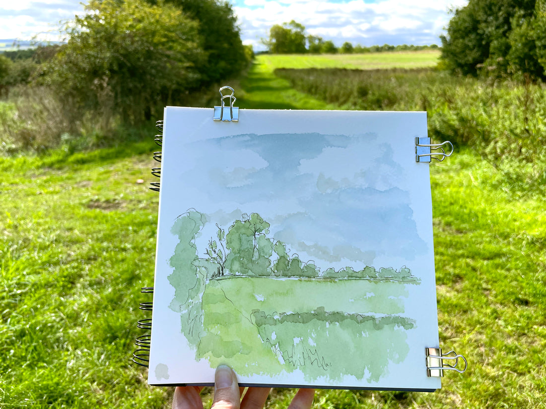 Watercolour commission at South Acomb Farm