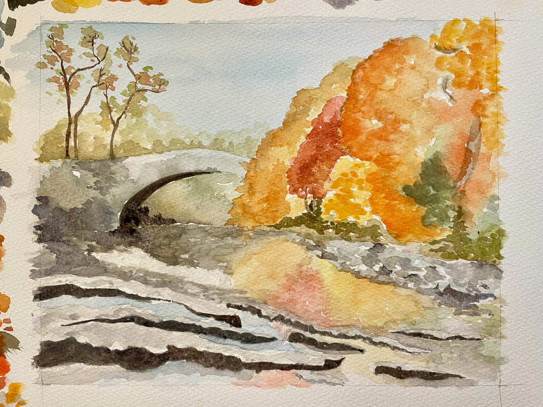 The Progress of a Landscape Painting ~ Stainforth Foss