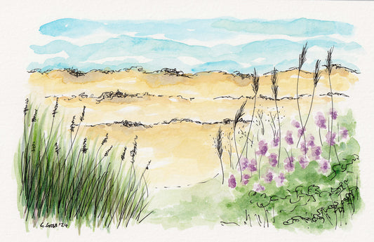 Alnmouth Beach ~ Purple