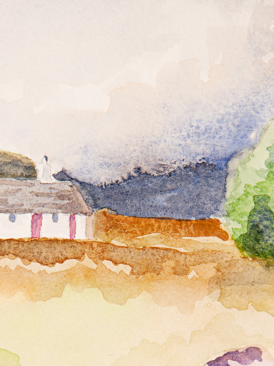 Croft and Heather ~ Original Watercolour Painting