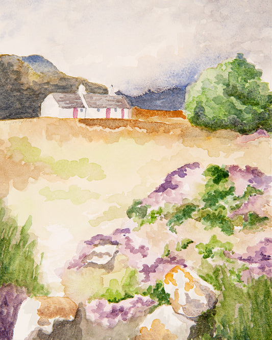 Croft and Heather ~ Original Watercolour Painting