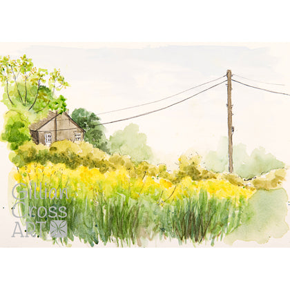 Heathery Lane, Gosforth ~ Original Watercolour Painting