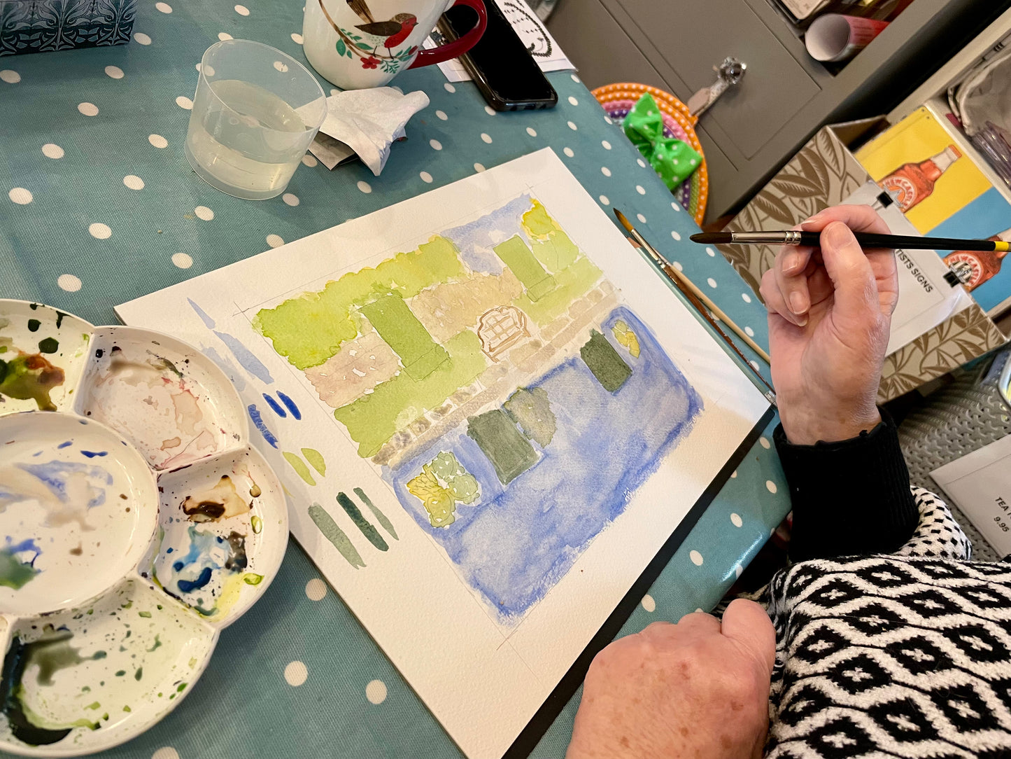 Art Class ~ Watercolour Landscape at The Emporium