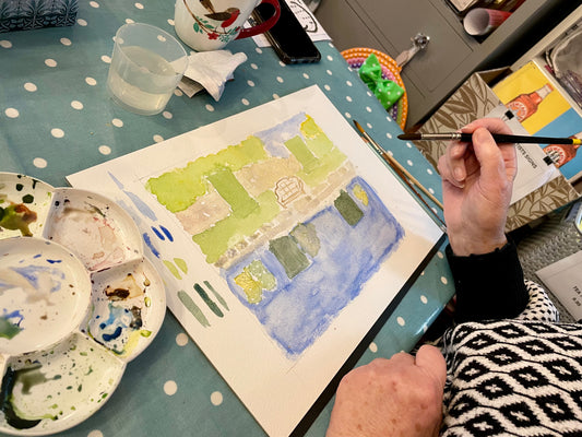 Art Class ~ Watercolour Landscape at The Emporium