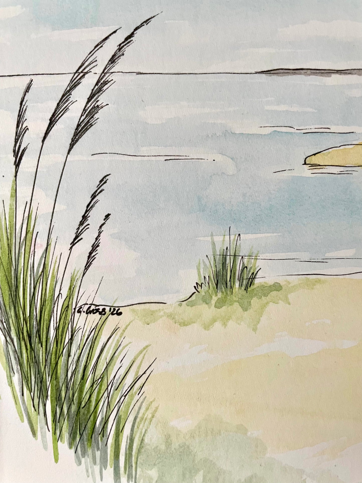 Alnmouth Beach ~ Yellow