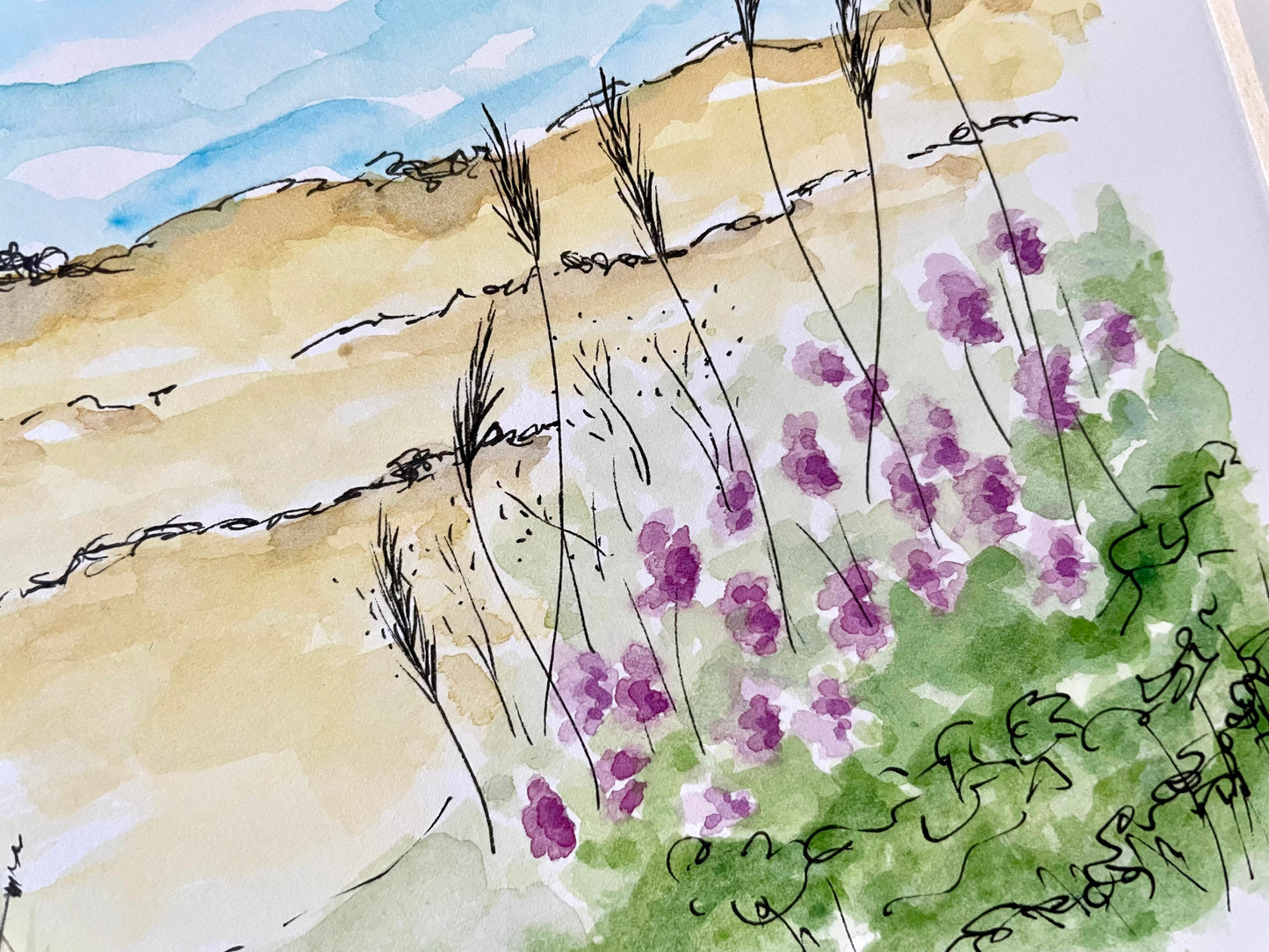 Alnmouth Beach ~ Purple