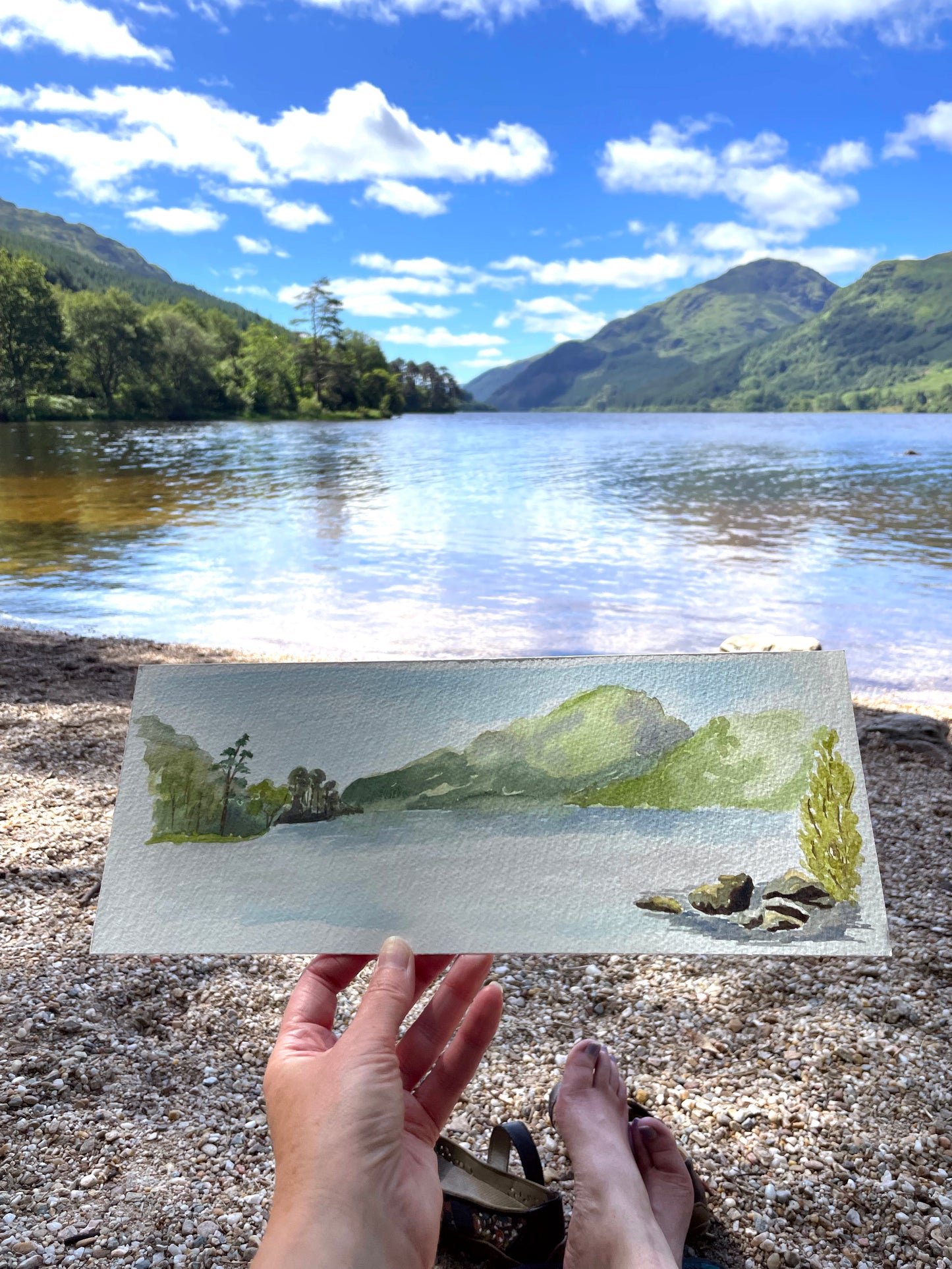 Loch Eck Tranquility ~ Original Watercolour Painting