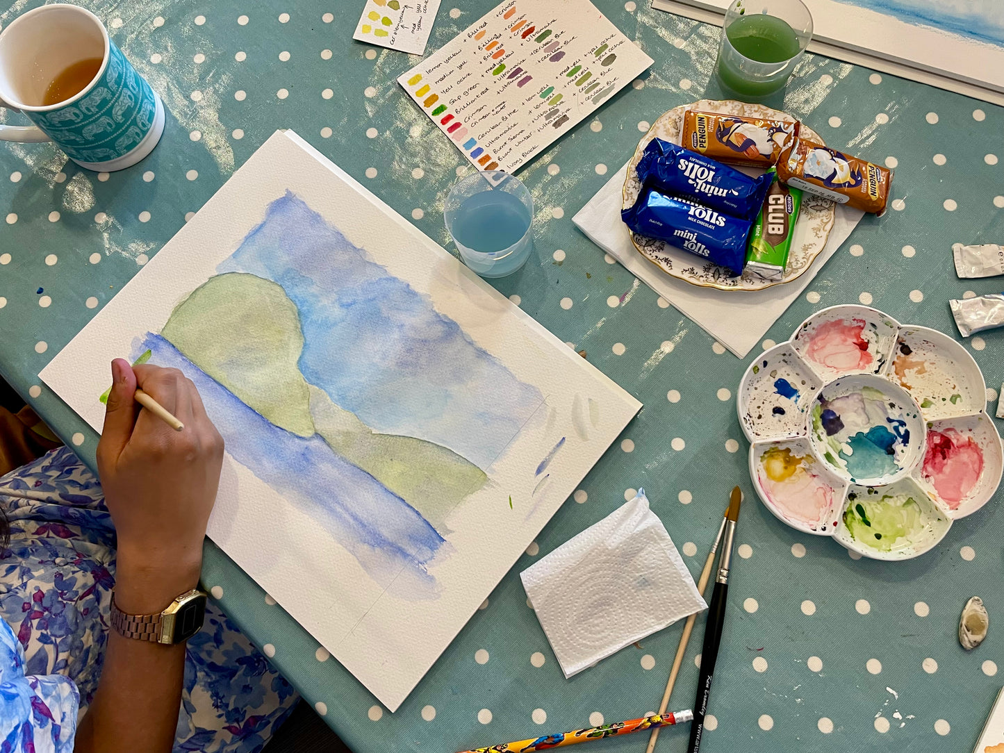 Art Class ~ Watercolour Landscape at The Emporium