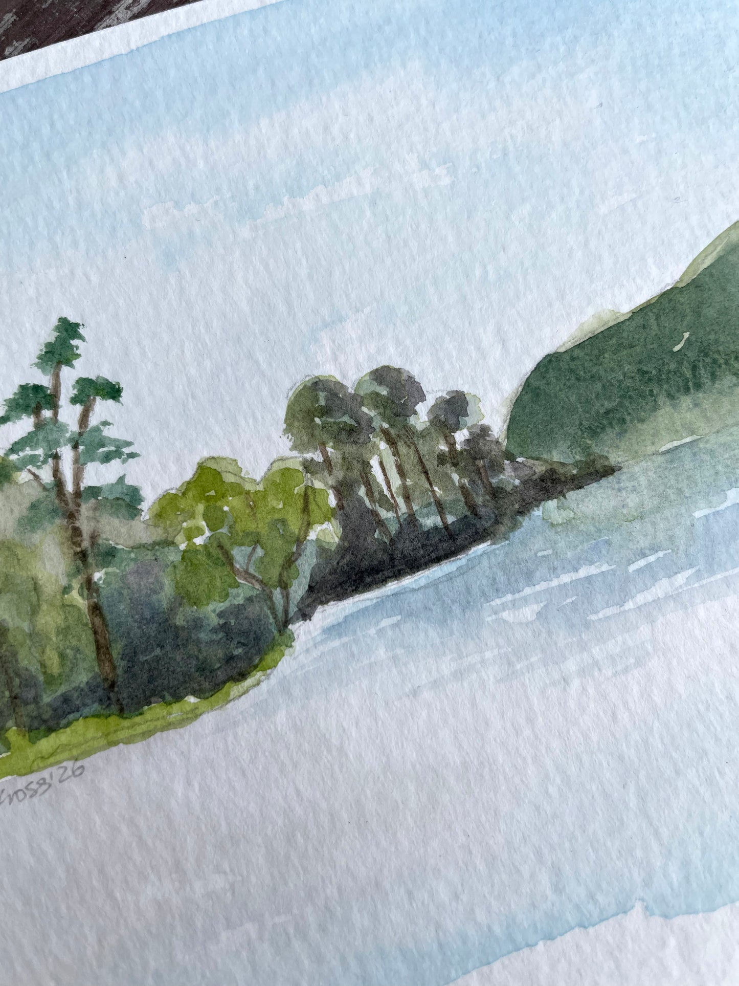Loch Eck Tranquility ~ Original Watercolour Painting
