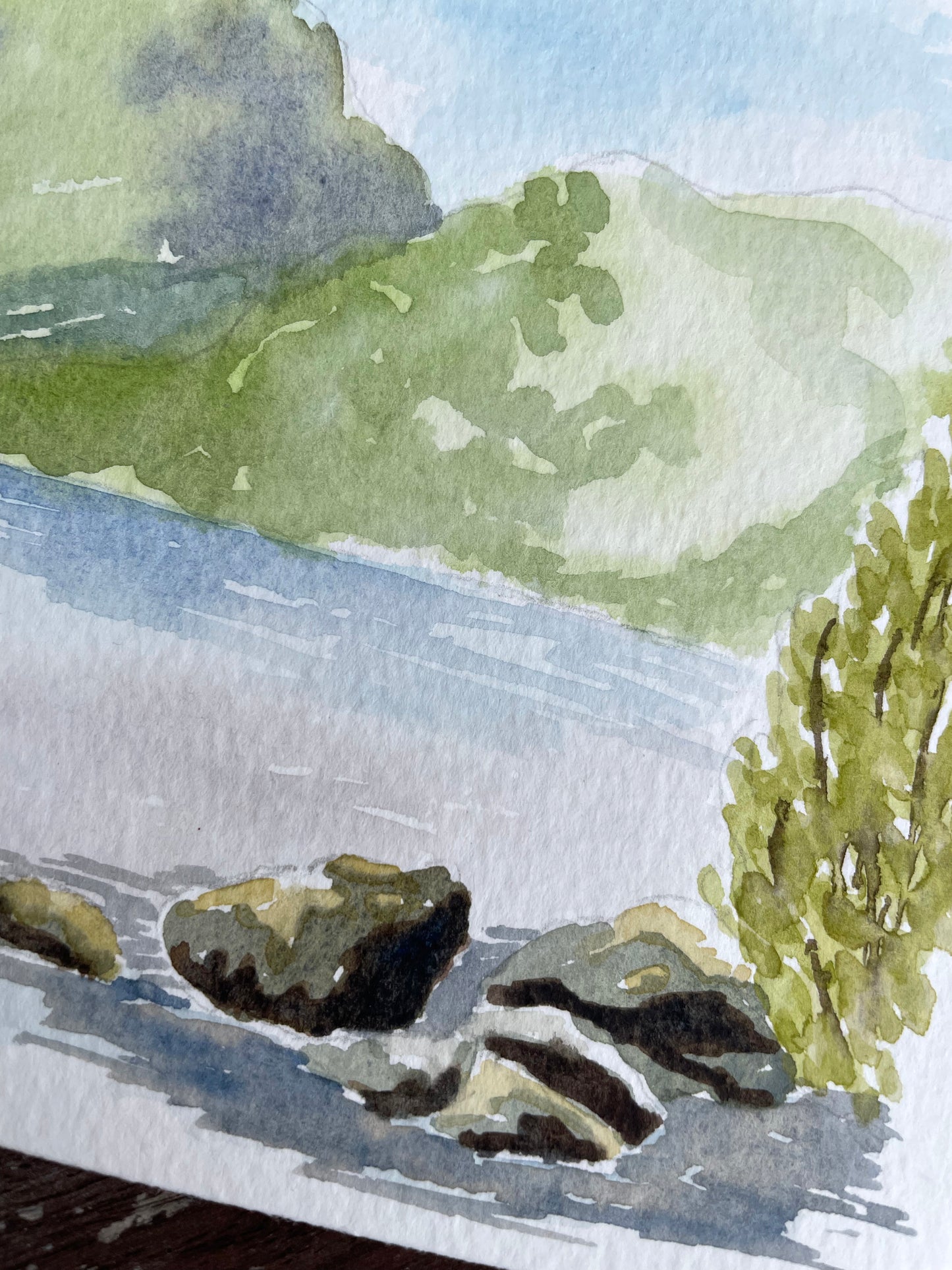 Loch Eck Tranquility ~ Original Watercolour Painting