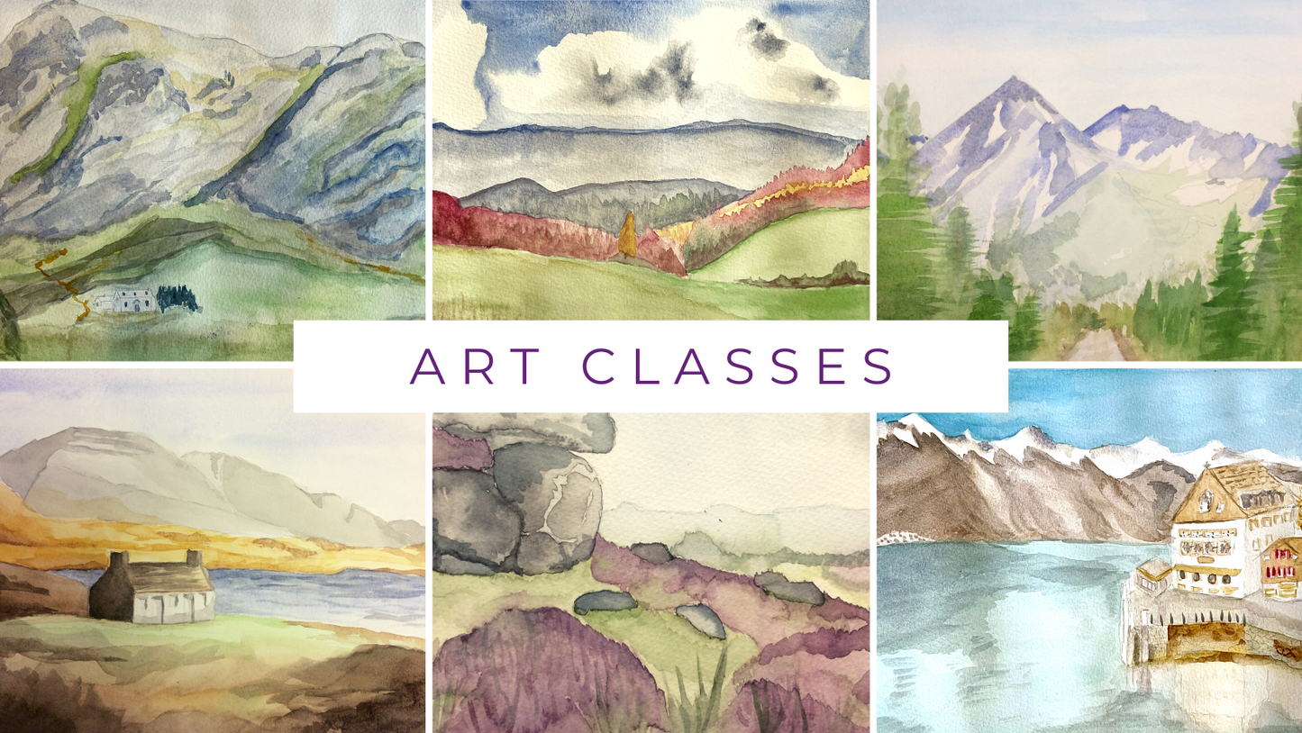 Watercolour Landscape Class at The Emporium