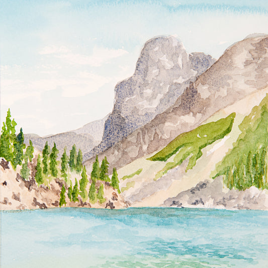 Moraine Lake, Canada ~ Original Watercolour Painting