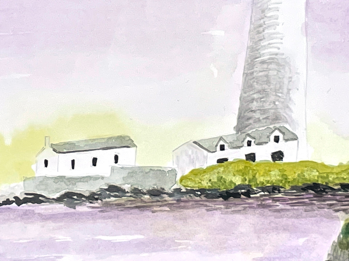 St Mary's Lighthouse in Purple