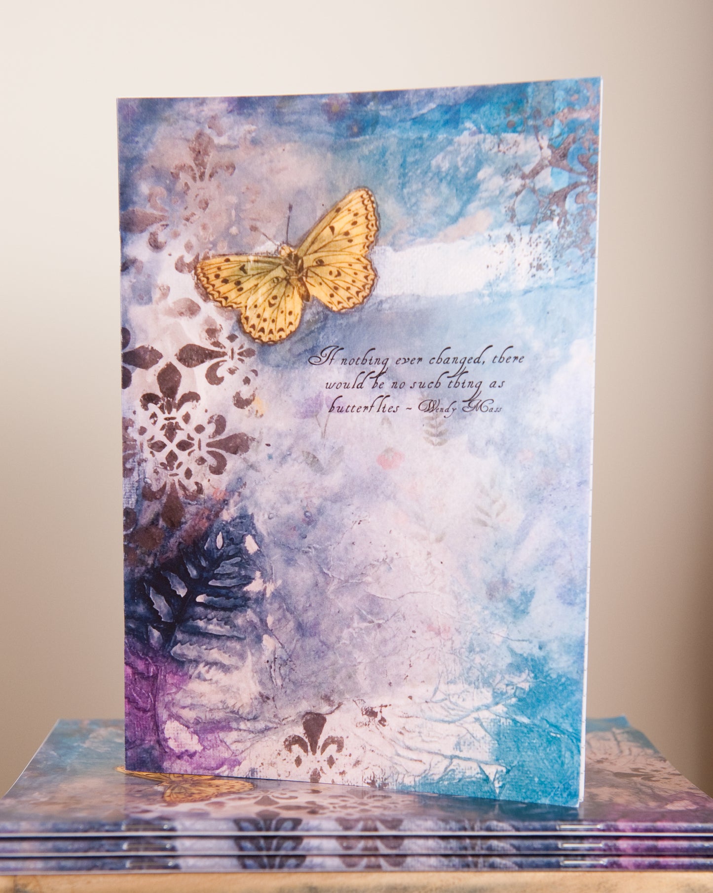 A5 notebook ~ Butterfly Quote