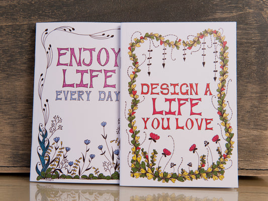 Inspirational Words ~ 2 Pack of A6 Notebooks