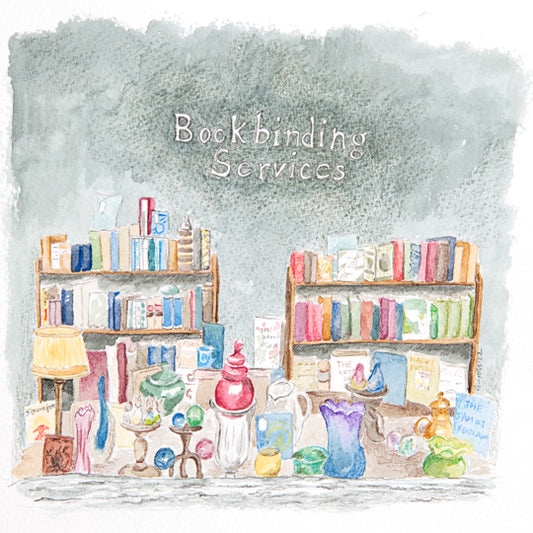 Bookshop Window, Edinburgh ~ Original Painting