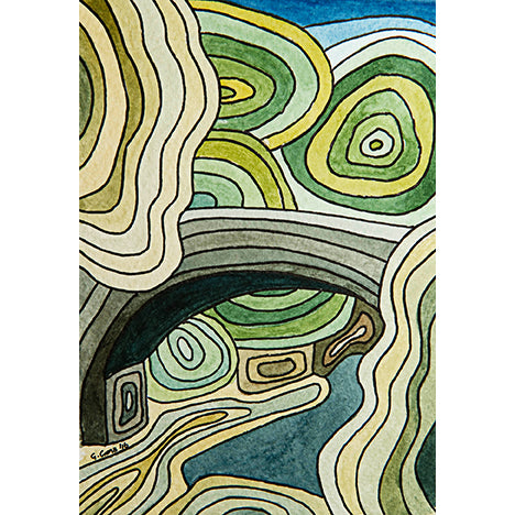 Jesmond Dene Contour Landscape