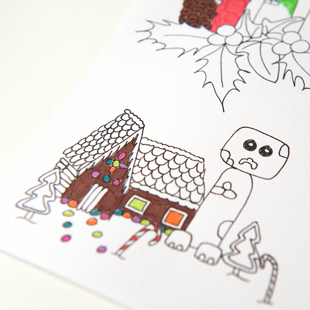 Christmas Minecraft Creepers Colouring Page Instant Download