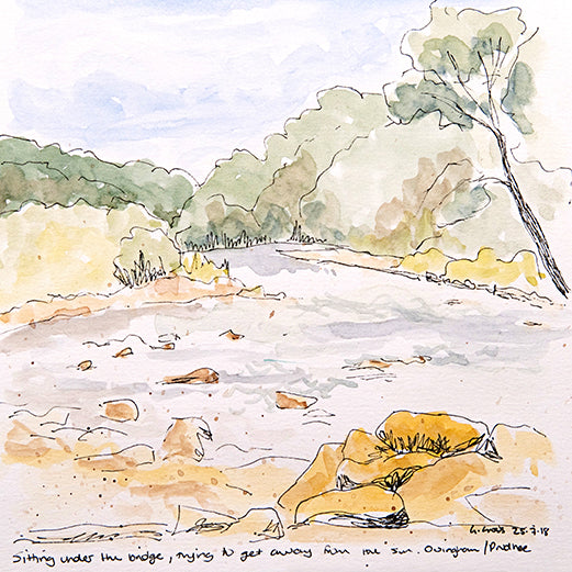 Under the Bridge Ovingham - Prudhoe ~ Sketches Collection Greeting Card