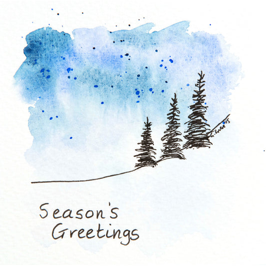 Winter Trees #1 ~ Christmas Card