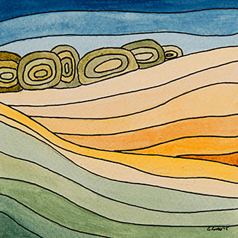 Wylam Field Contour Landscape