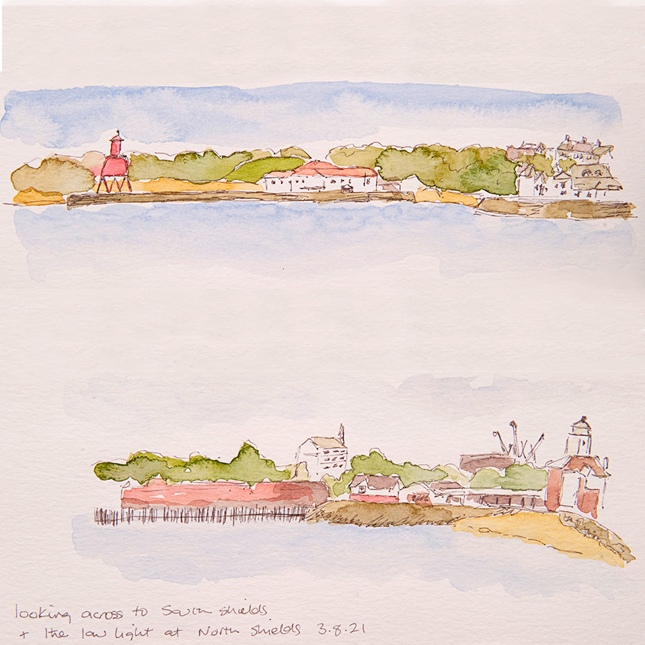 North Shields and South Shields ~ Sketches Collection Greeting Card